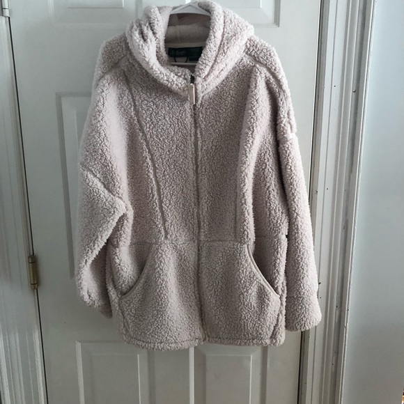 Sherpa Zip Up Hooded Jacket 